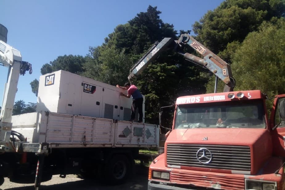 Para casos de emergencia instalaron en El Cóndor un equipo de captación de agua cruda