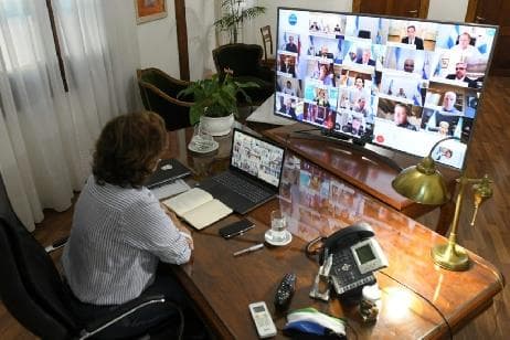 La Gobernadora le trasmitió al Presidente todo su apoyo