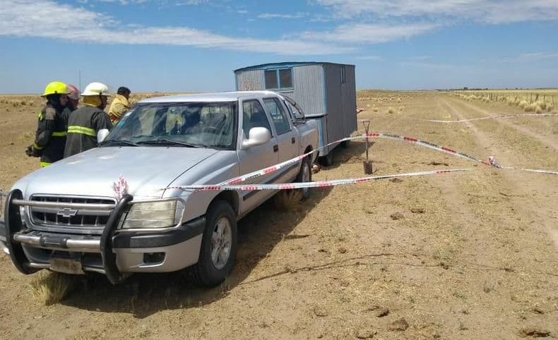 Un hombre murió aplastado por una casilla rural, fue en un campo cercano a Cardenal Cagliero