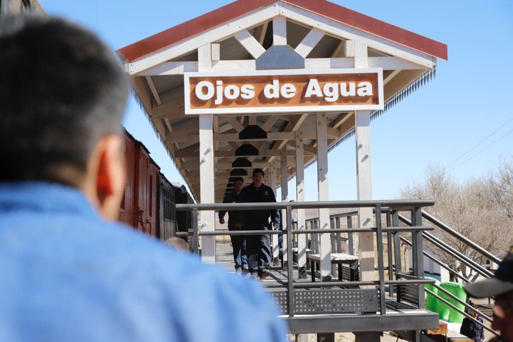Se inauguró en el paraje Ojos de Agua una serie de obras destinadas a favorecer el desarrollo de La Trochita