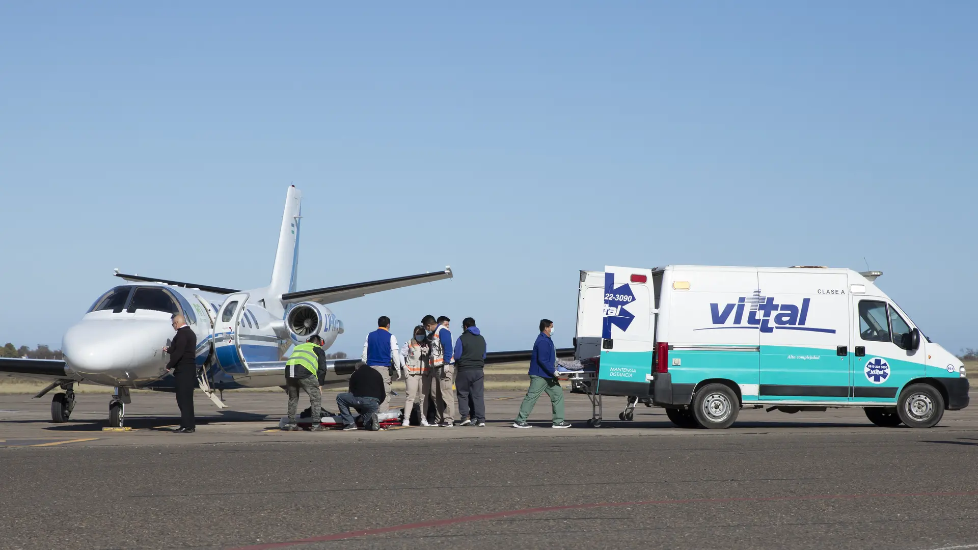 El nuevo avión sanitario Provincial realizó su primer vuelo de forma exitosa