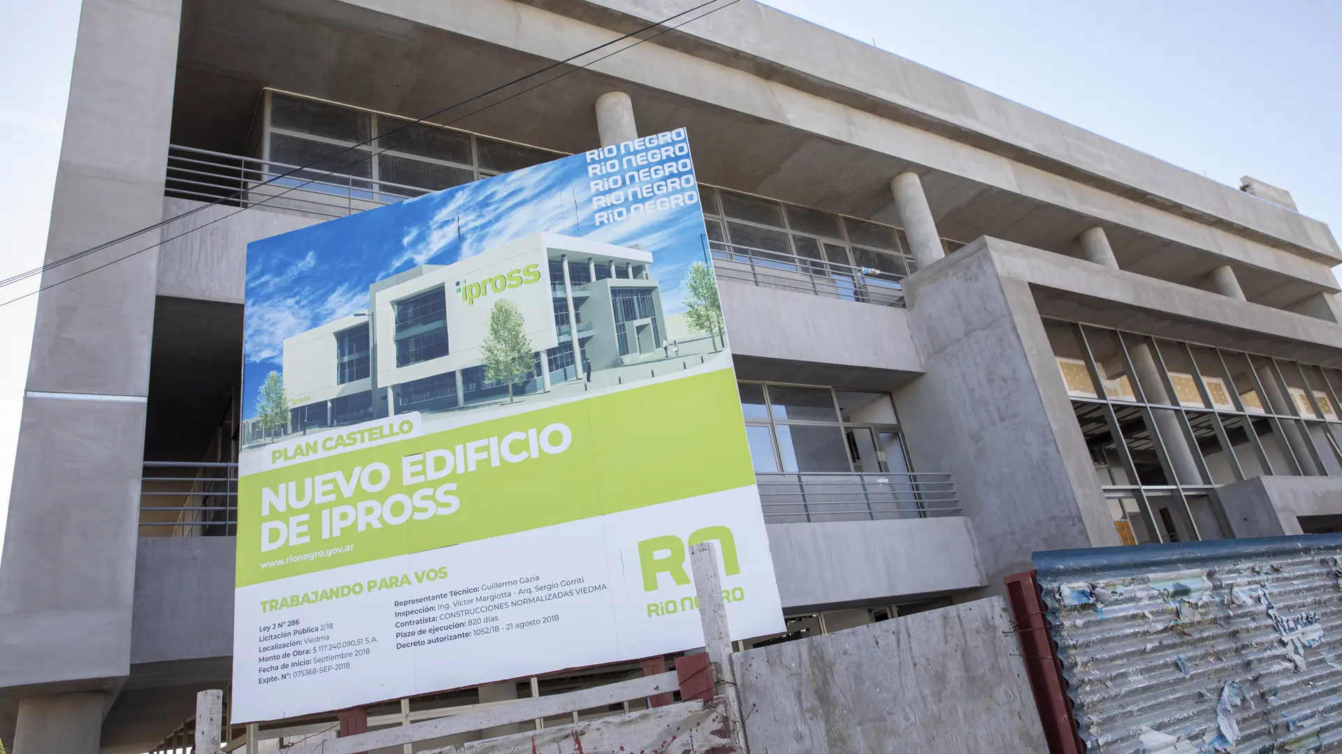 El Gobierno llamó a licitación para terminar el edificio del IPROSS