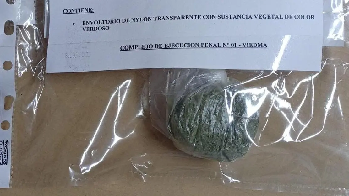 Incautaron marihuana en una visita íntima en el Penal N°1 de Viedma
