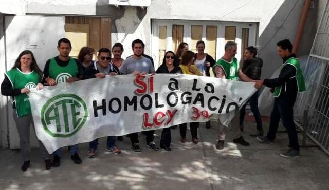 ATE reclama la homologación del incentivo en el Registro Civil