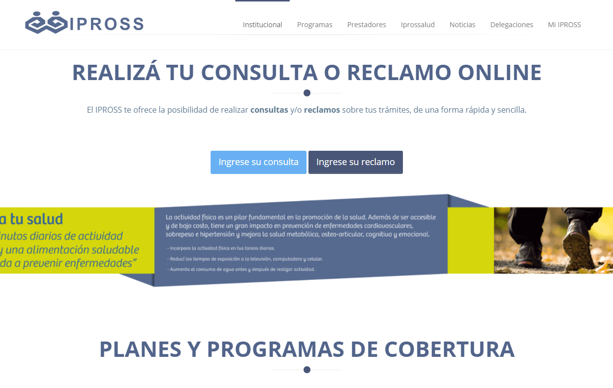 En la página web del IPROSS, los afiliados pueden realizar reclamos y agilizar sus trámites