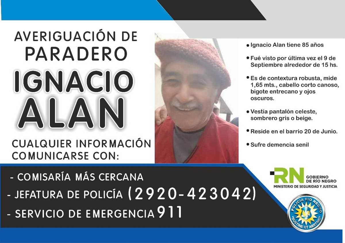 Realizan diversos operativos de rastrillaje para dar con Ignacio Alan