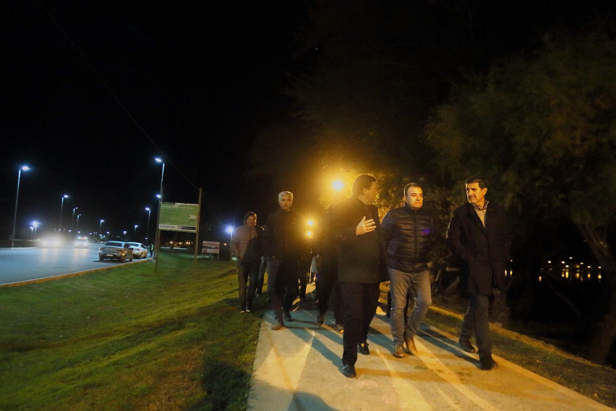 Fue inaugurada la luminaria en Costanera Norte