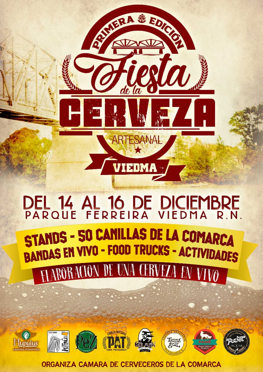 Del 14 al 16 de diciembre se realizará la primera edición de la fiesta de la cerveza