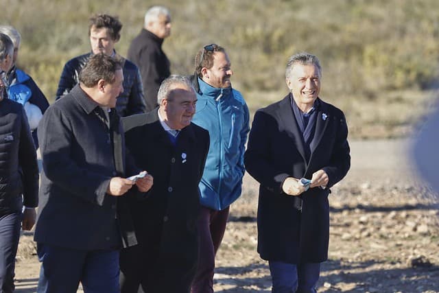 Macri visitó el parque eólico de Pomona