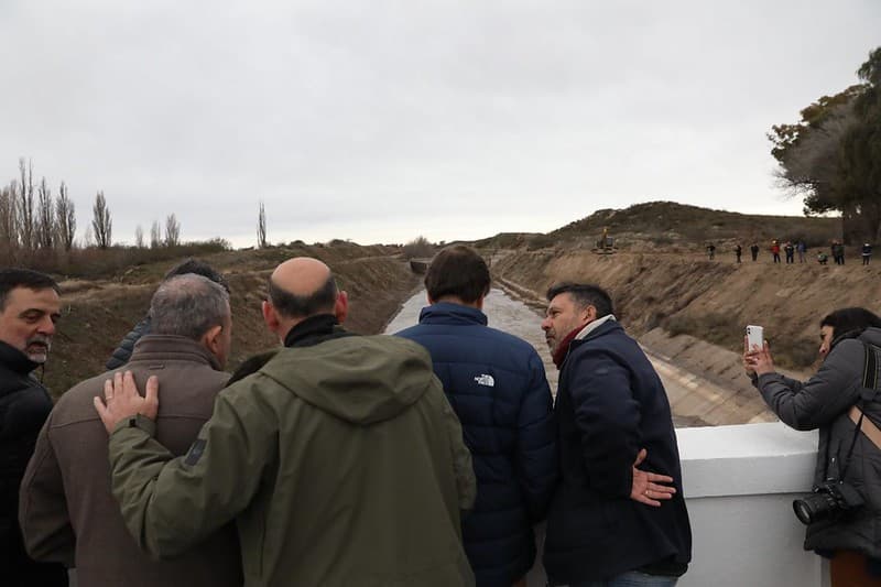 Weretilneck inauguró obras de mejora en el sistema de riego en el Valle Inferior