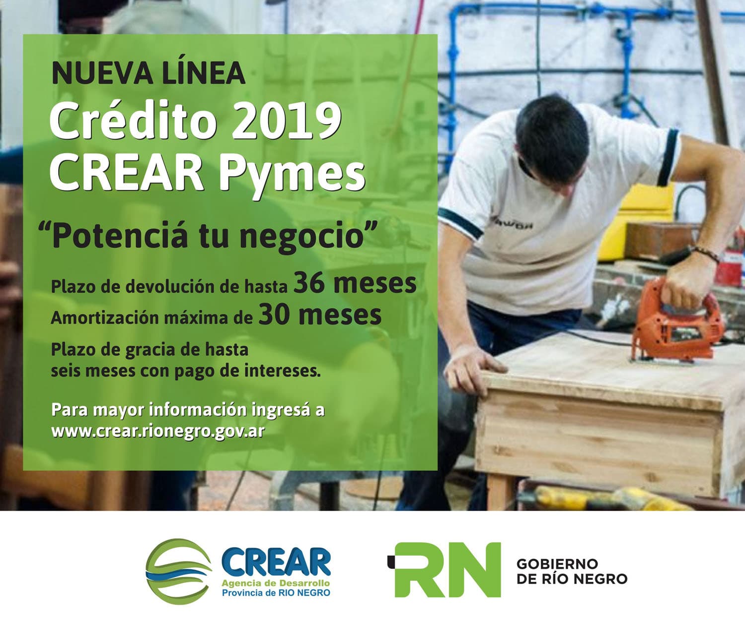 CREAR Pymes, la nueva línea de crédito de la Provincia
