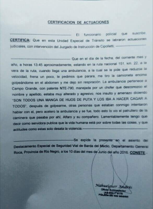 «Llama la atención y resulta paradójico que sea el Ejecutivo Provincial quien repudie la violencia»
