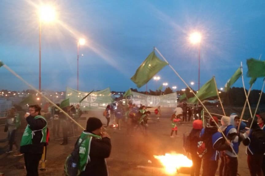 ATE bloquea todos los ingresos a Viedma
