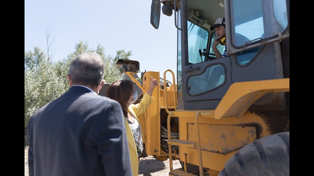 Carreras recorrió obras en Viedma: «Seguimos proyectando juntos»