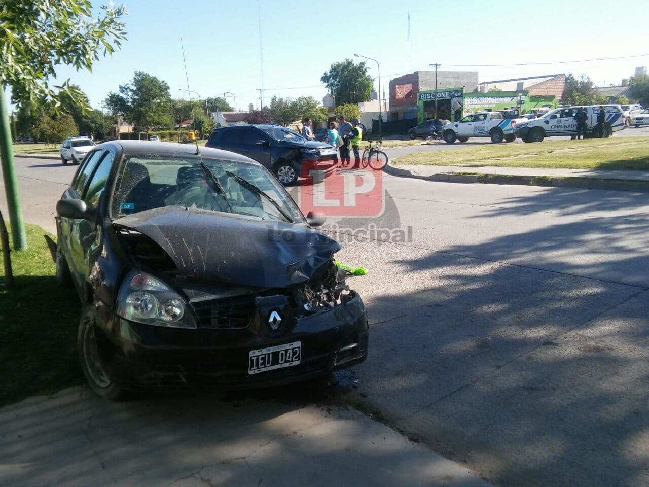 Fuerte choque en el Boulevard Contin de Viedma