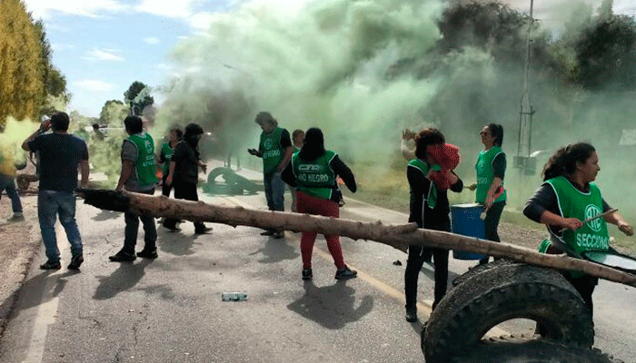 Nuevo bloqueo de la Ruta Nacional 151 por parte de ATE