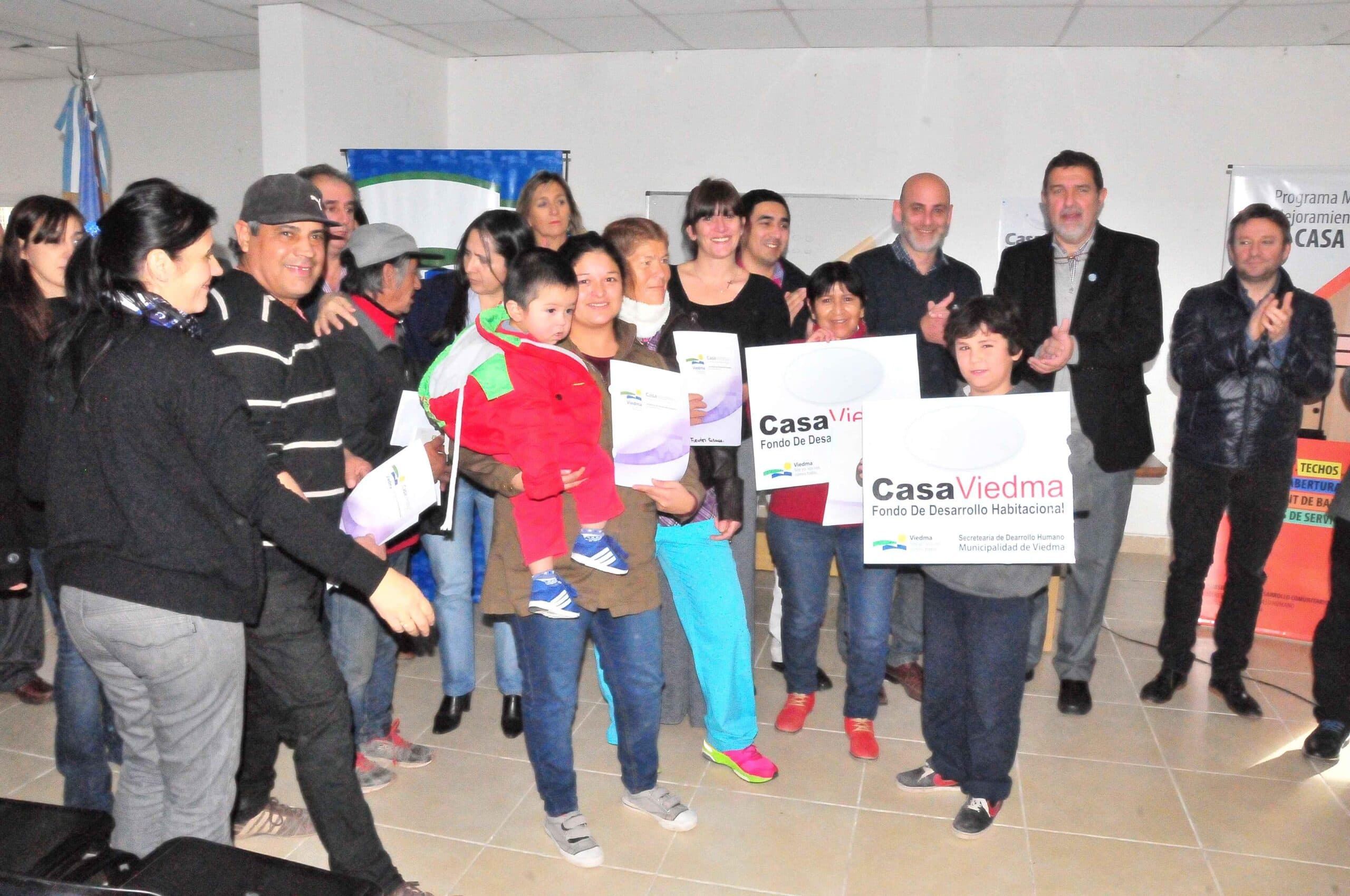 Más de 90 familias fueron beneficiadas con el programa habitacional “Casa Viedma”
