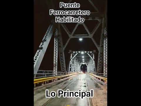 Se habilitó al tránsito el Puente Ferrocarretero que une las ciudades de Viedma y Patagones
