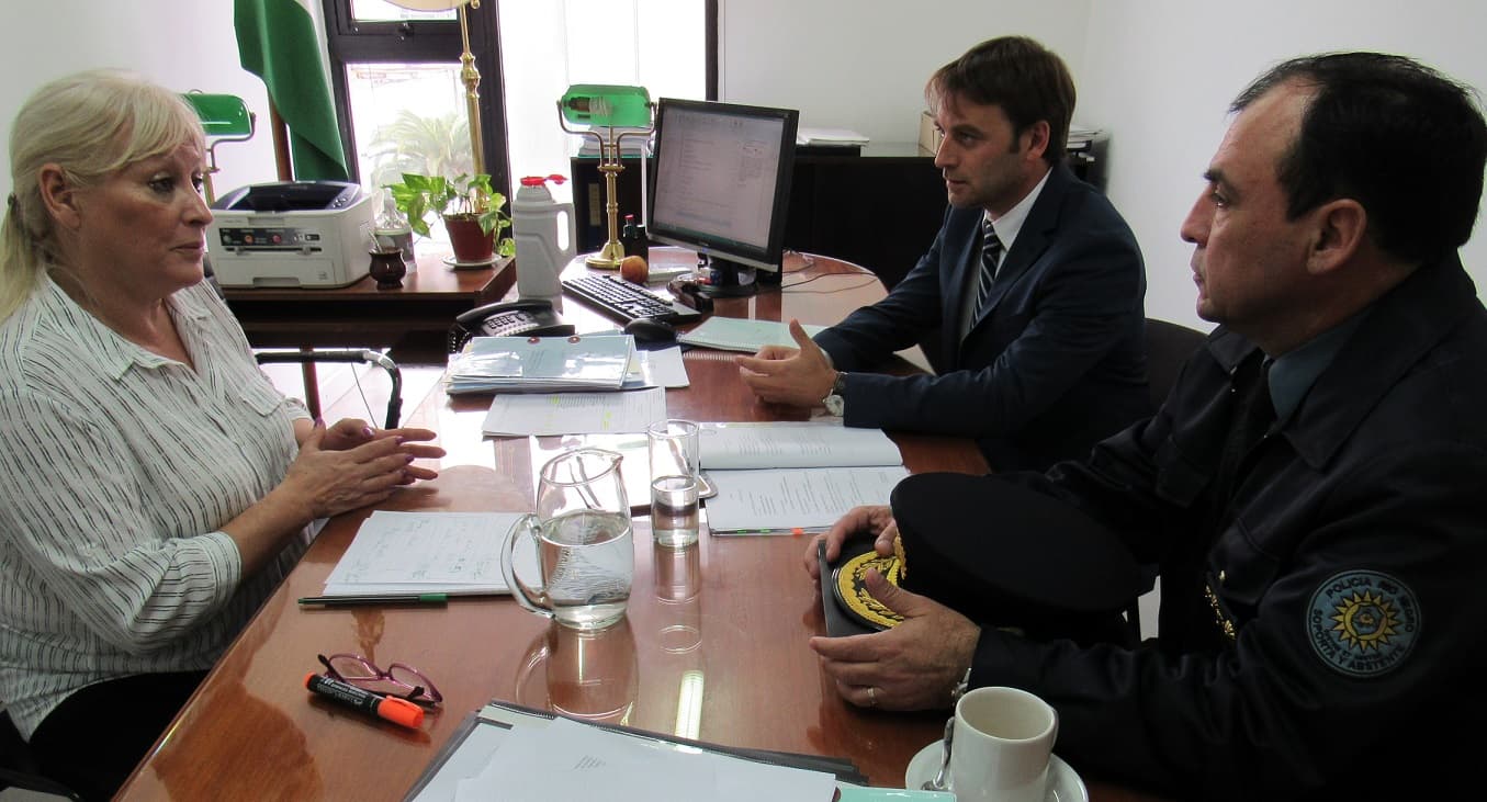 Reunión de Lazcano, Pérez Esteban y Jara por el nuevo Código Procesal Penal