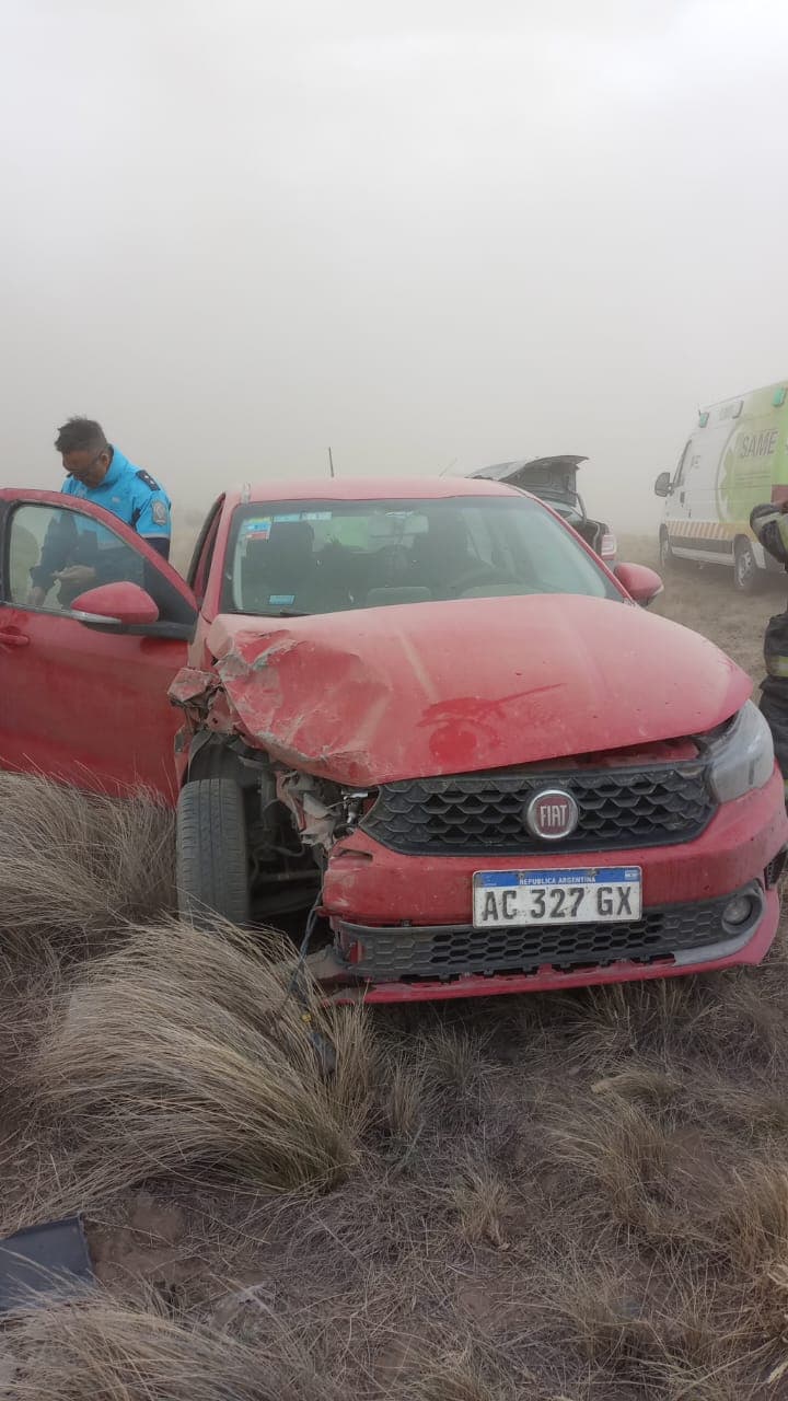 Por la escasa visibilidad chocaron en cadena en cercanías de Carmen de Patagones