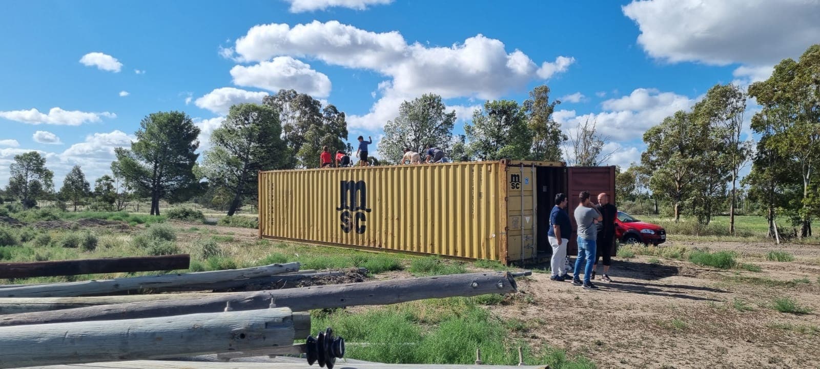 Robaron del predio de Sol de Mayo el container que tenía Rugby