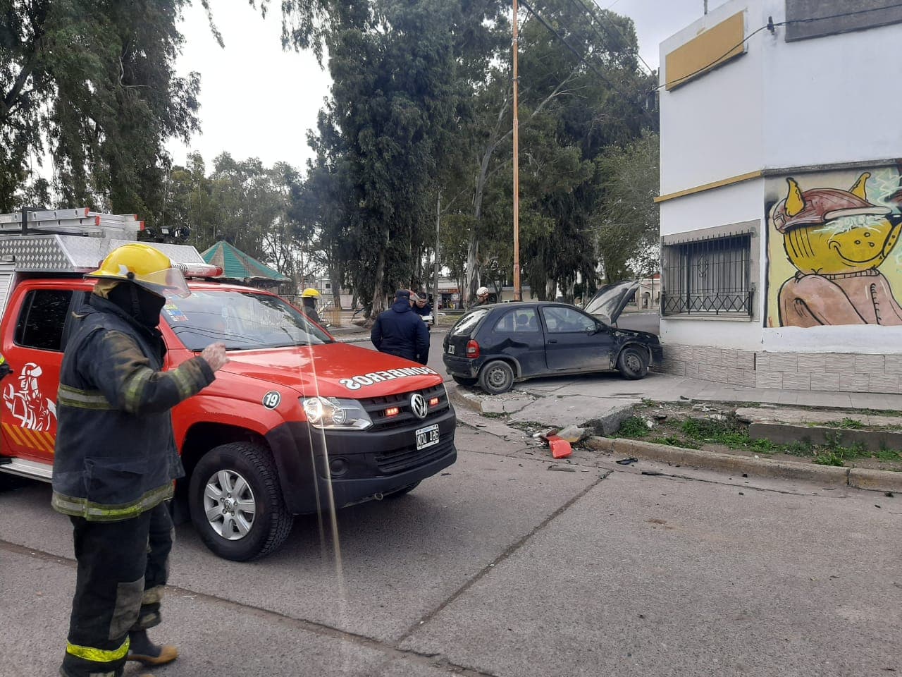 Fuerte choque en Patagones, fue en la esquina de San Lorenzo y Bynon