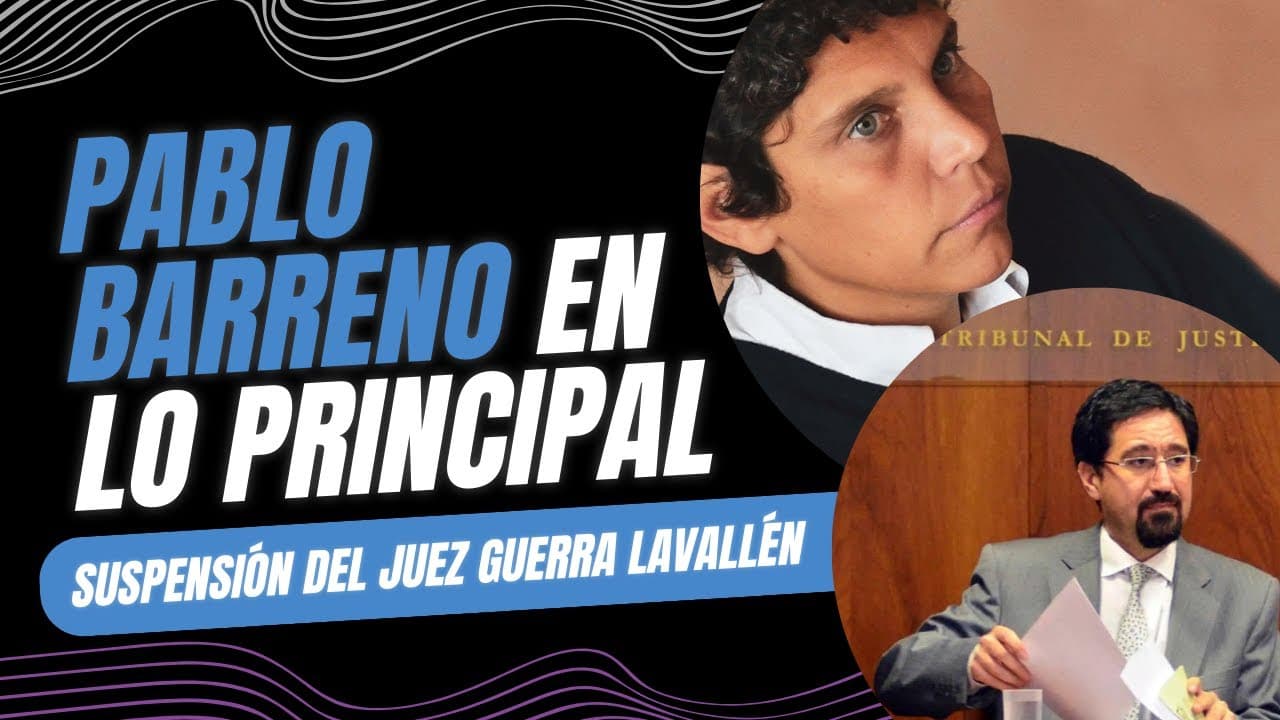 La visión de Barreno sobre la suspensión del juez Guerra Lavallén y la jueza de Roca que fue destituida