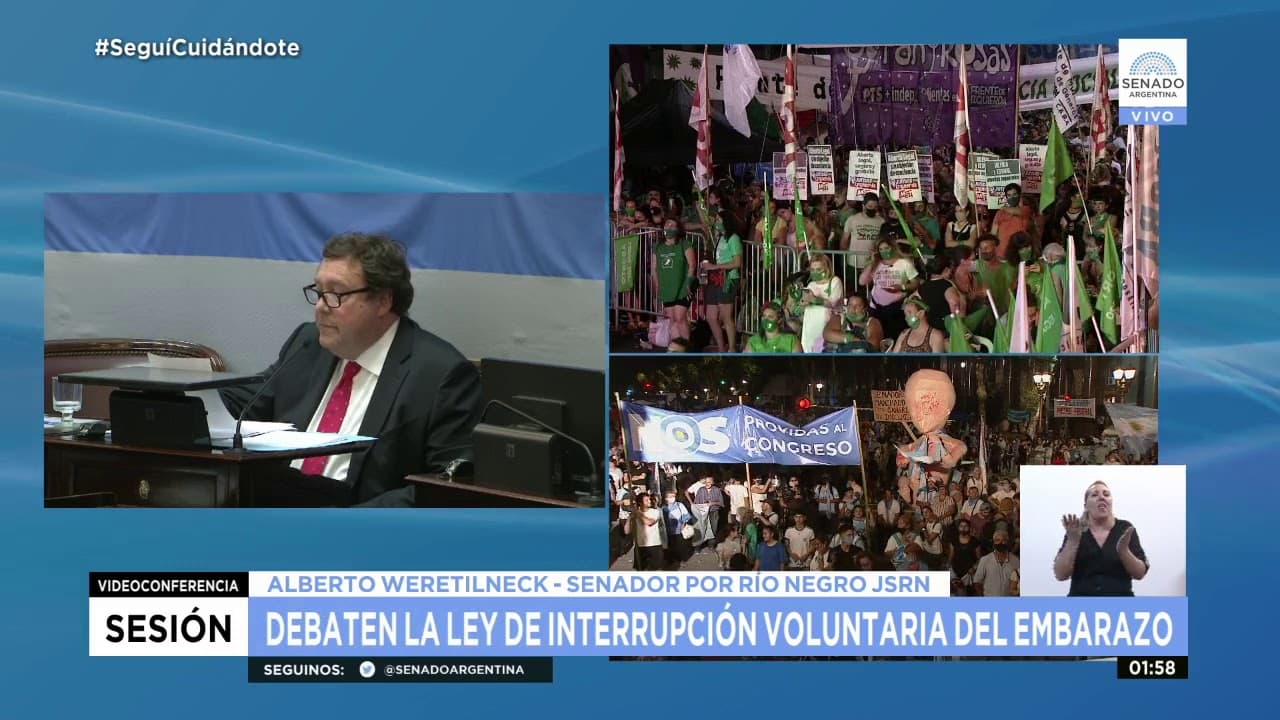 Votación de Weretilneck: «Voy a aprobar esta ley»