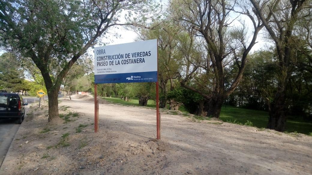 Construyen la nueva senda peatonal en la Costanera Sur