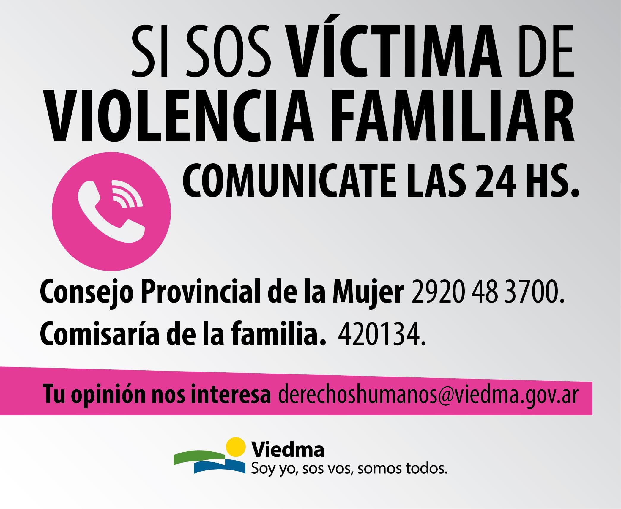 La Municipalidad de Viedma promociona la ayuda para las mujeres víctimas de violencia