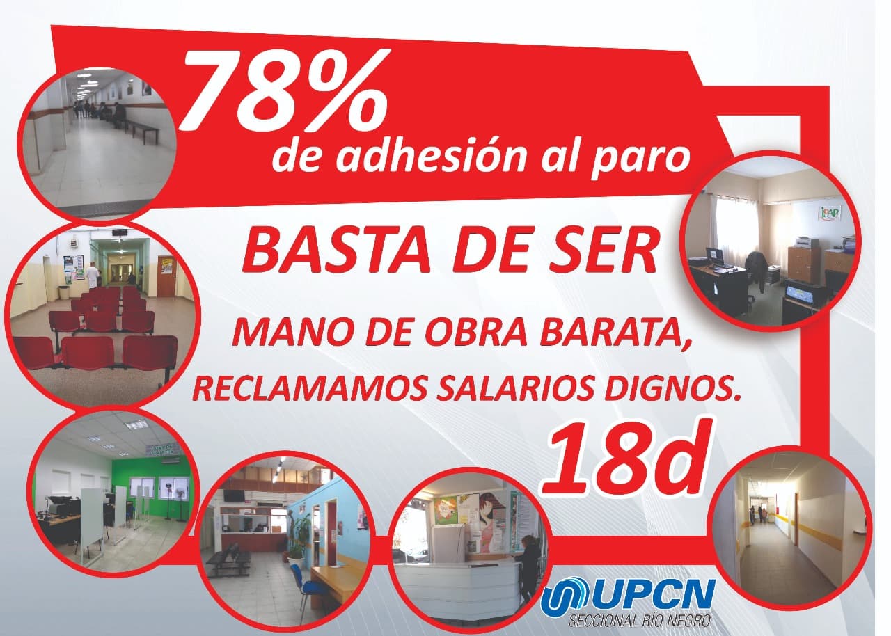 UPCN dice que tuvo un 78% de adhesión en el paro y envió una nota al gobierno