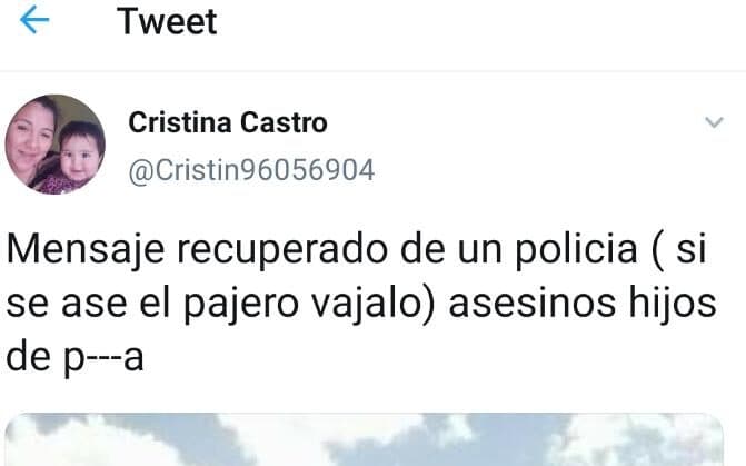 “Si se hace el paj… que lo bajen”: el mensaje entre policías que reveló la mamá de Facundo
