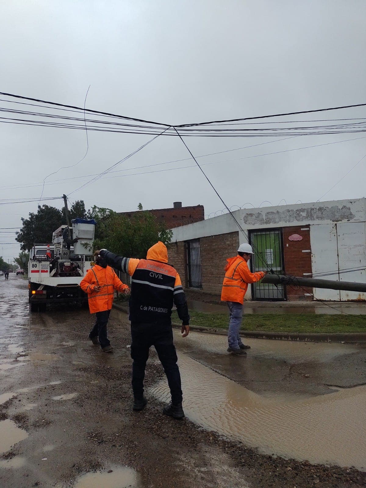 Fuertes vientos con ráfagas de mas de 80 kilómetros causaron algunos problemas en el distrito de Patagones