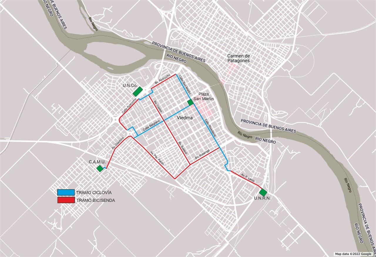 Se licita la obra de bicisendas y ciclovías en Viedma