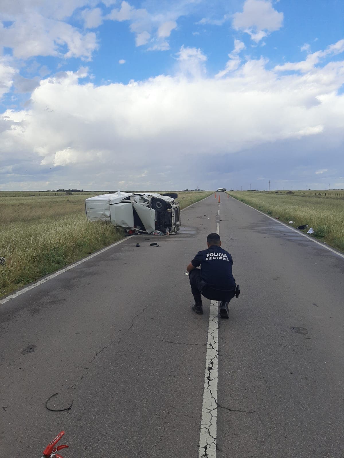 Un vuelvo con dos heridos en la ruta N°3 a pocos kilómetros de Patagones