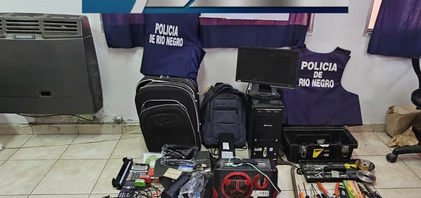 Dos jóvenes fueron detenidos con elementos robados en el barrio 1016