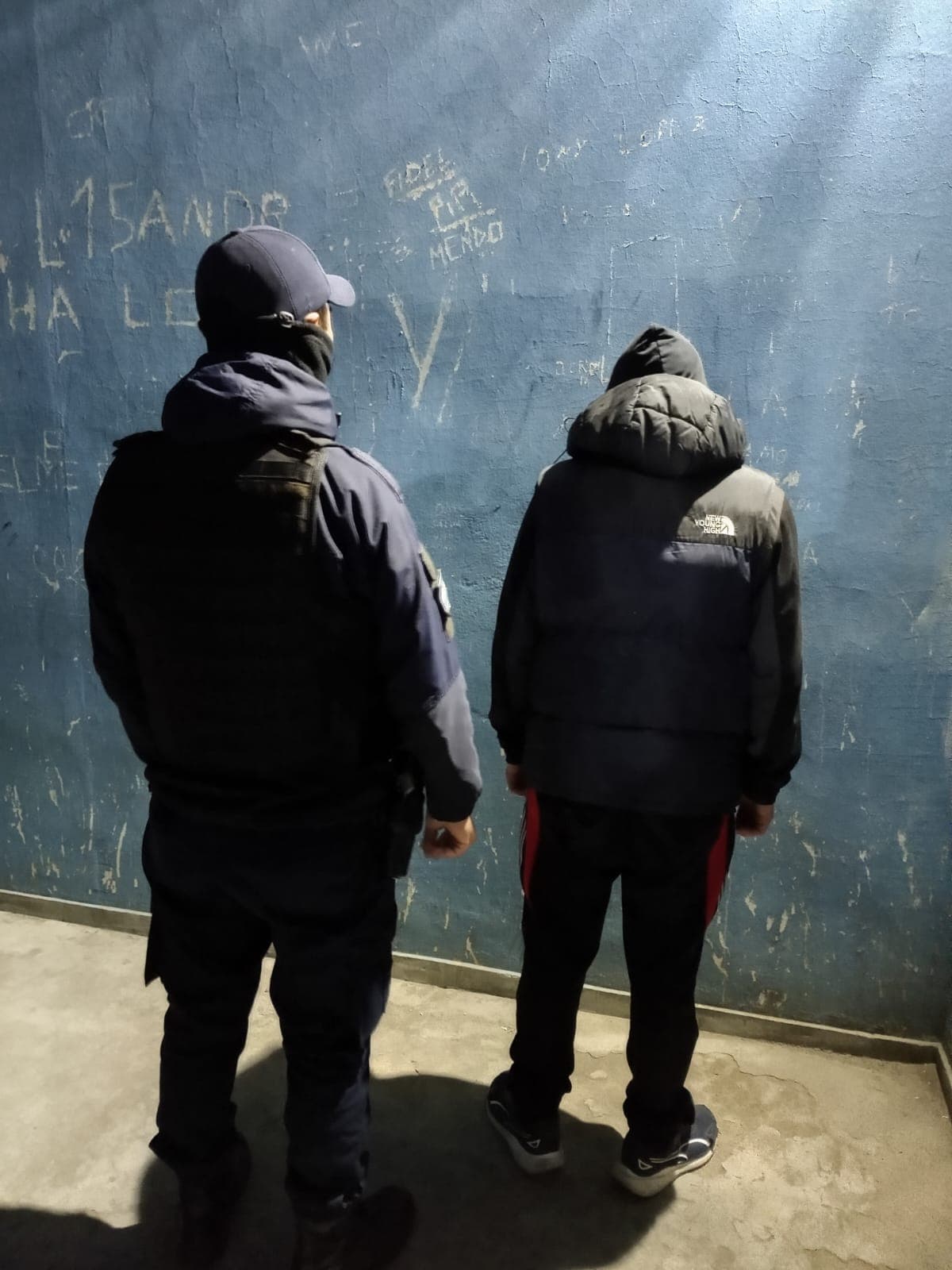Detienen a dos sujetos en Viedma que fueron visto justo por la policía cuando saltaban una reja para entrar en una casa
