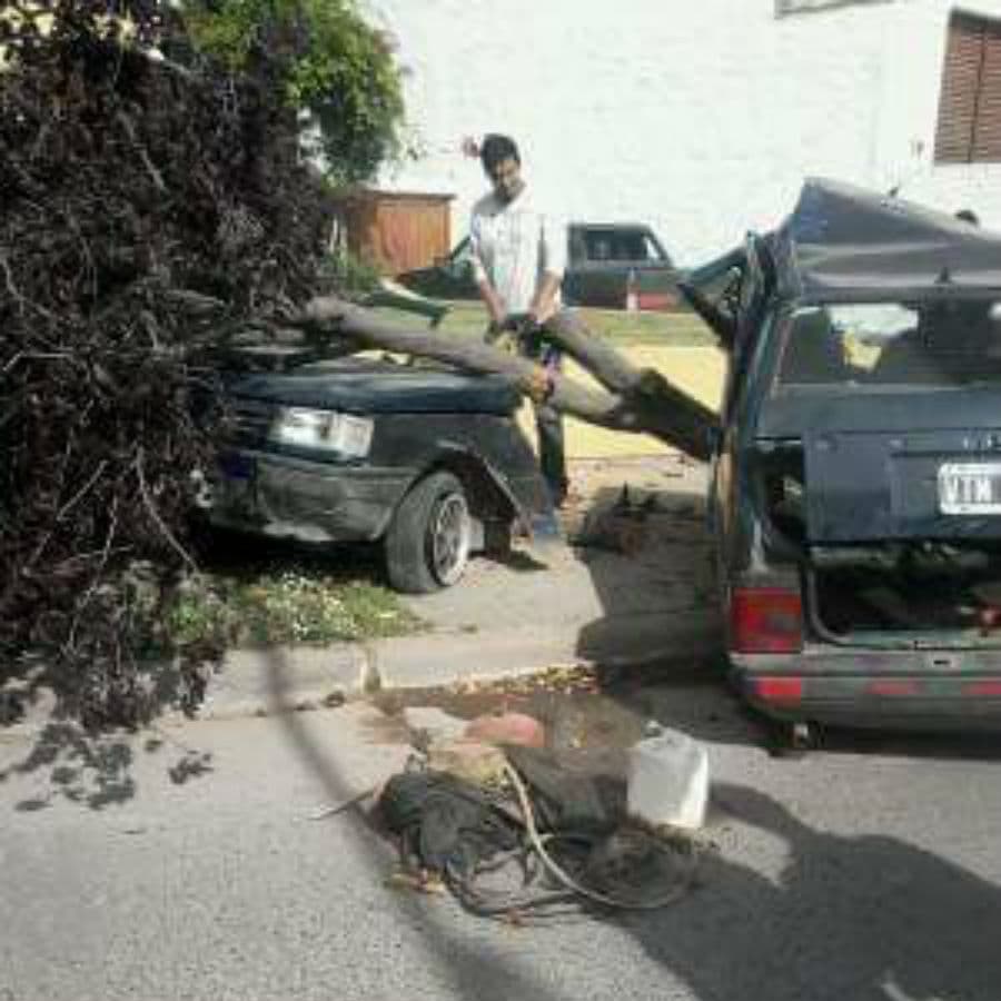Volcó, partió el auto y sólo sufrió heridas leves