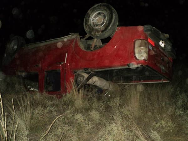 Murió en un vuelco sobre la ruta nacional Nº 3, no tenía cinturón y sobrepasaba autos