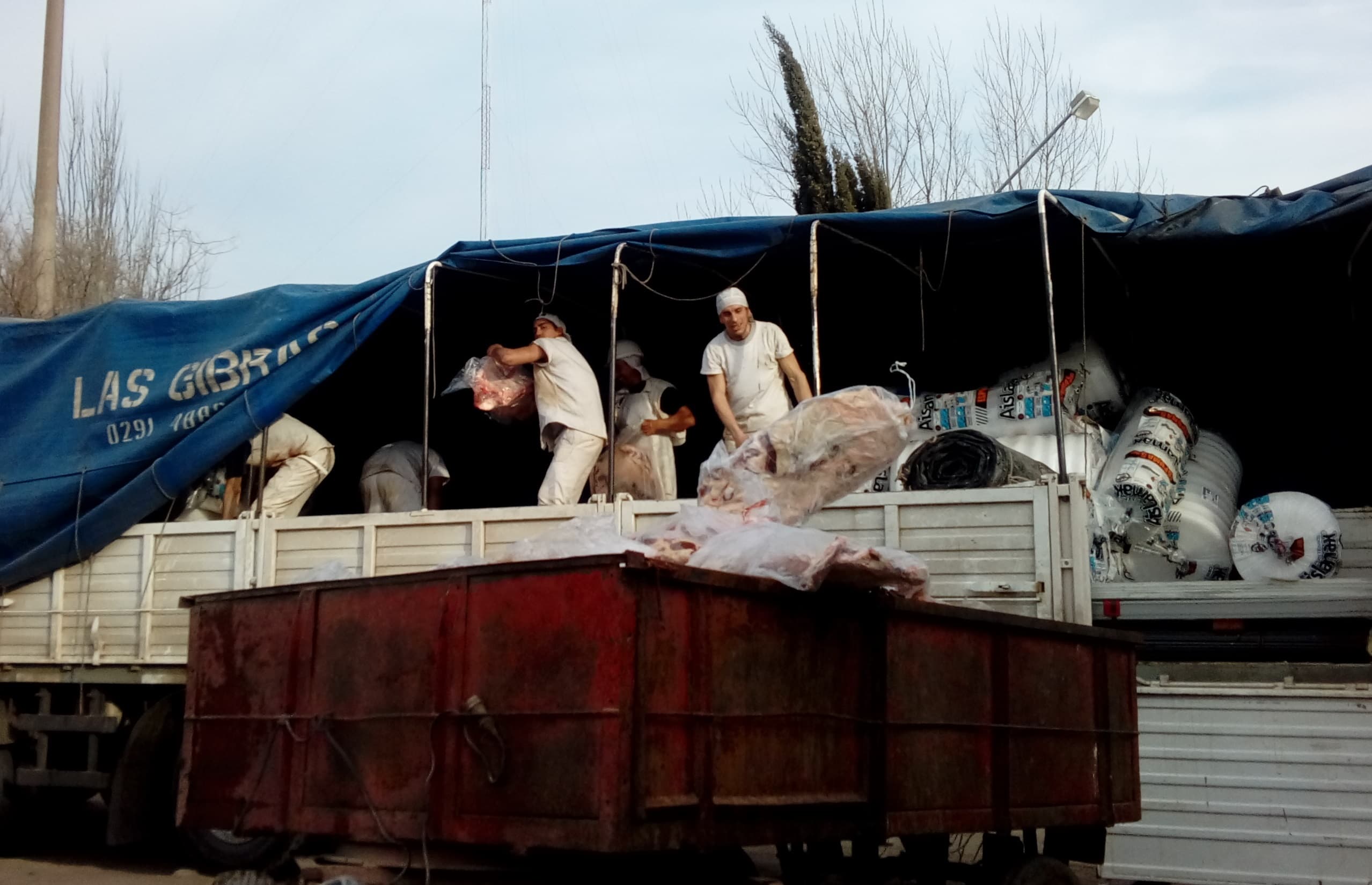 Decomisan siete toneladas de carne en el puesto de control del km 714 de la Ruta Nacional Nº3