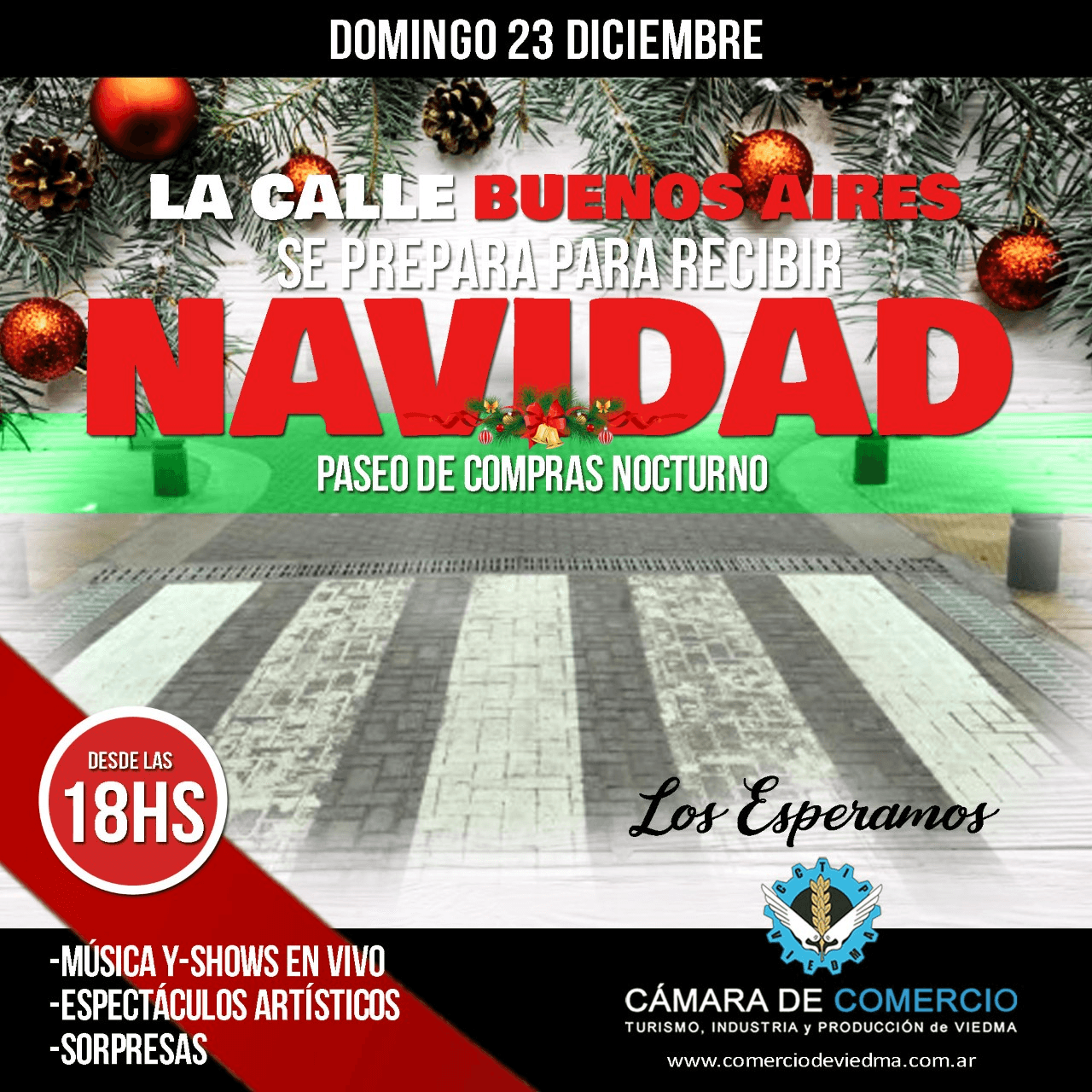 Será peatonal el domingo el centro de Viedma de 18 a 24 horas, el 24 y 31 también durante la mañana