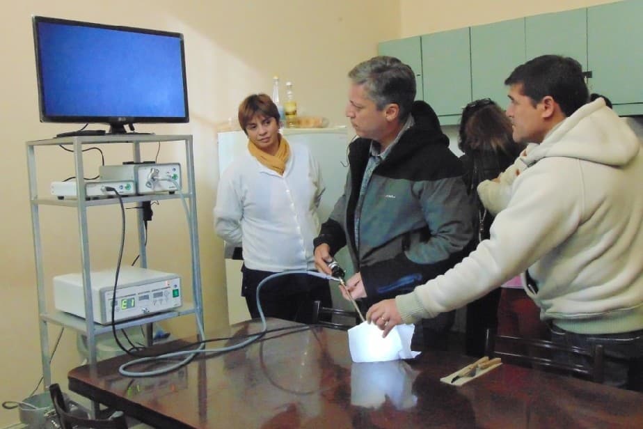 El Hospital Zatti tiene nuevo equipamiento de videolaparoscopia entregado por la Cooperadora