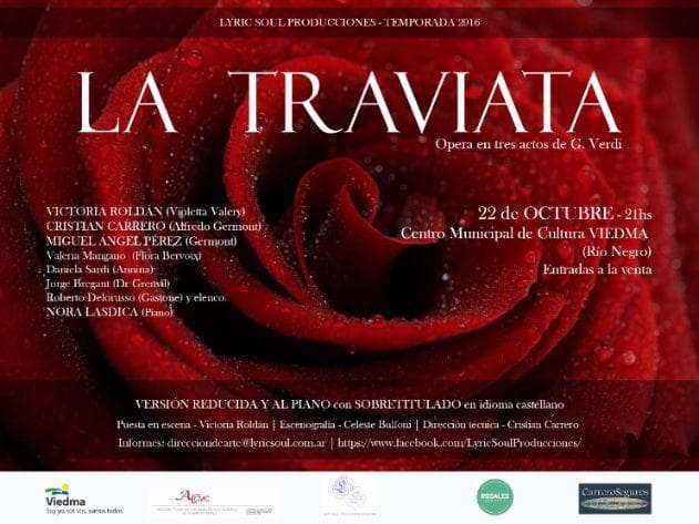 La ópera “La Traviata” llega a Viedma