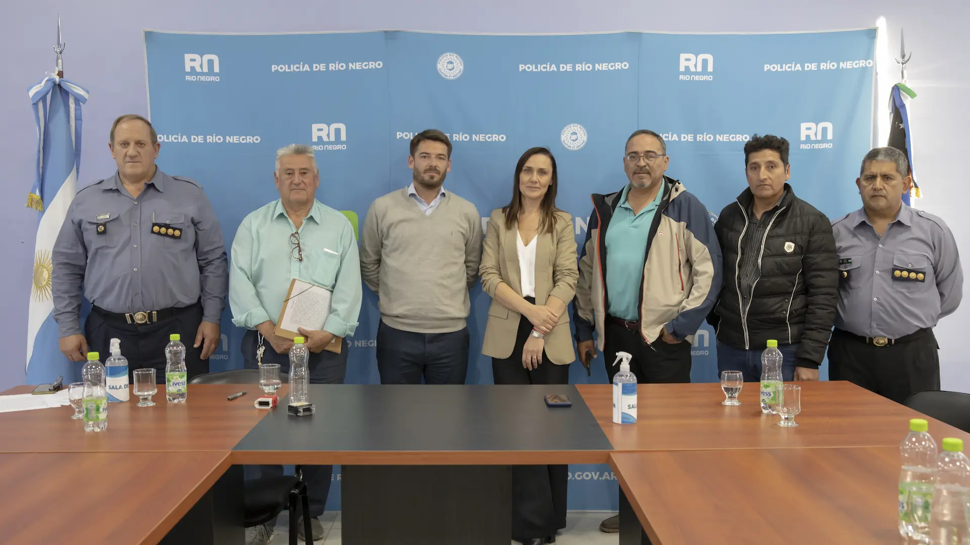 Se levantas los acampes luego de la reunión de los representantes policiales y autoridades del Gobierno