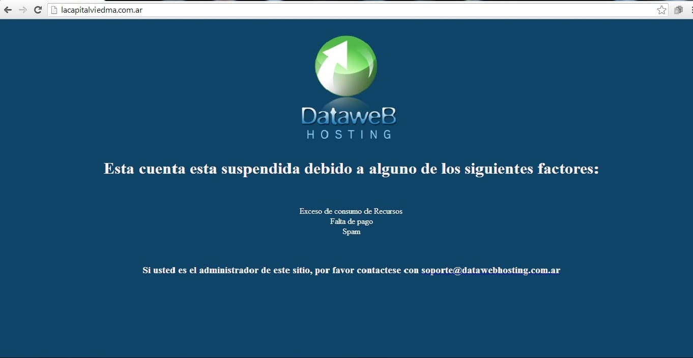 Habían suspendido la página del funcionario que tiene solo publicidad oficial, después de la nota de Lo Principal