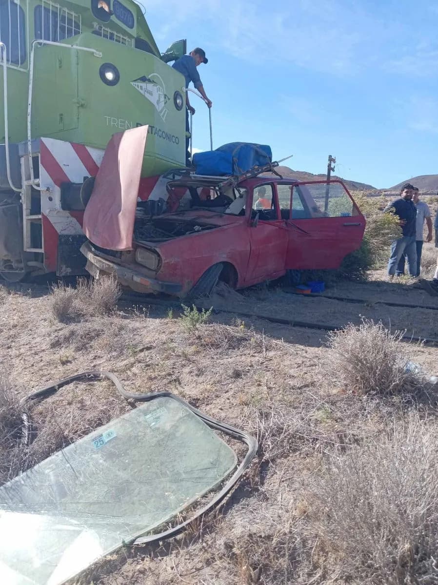 El Tren Patagónico chocó con un auto en un paso a nivel en Comallo
