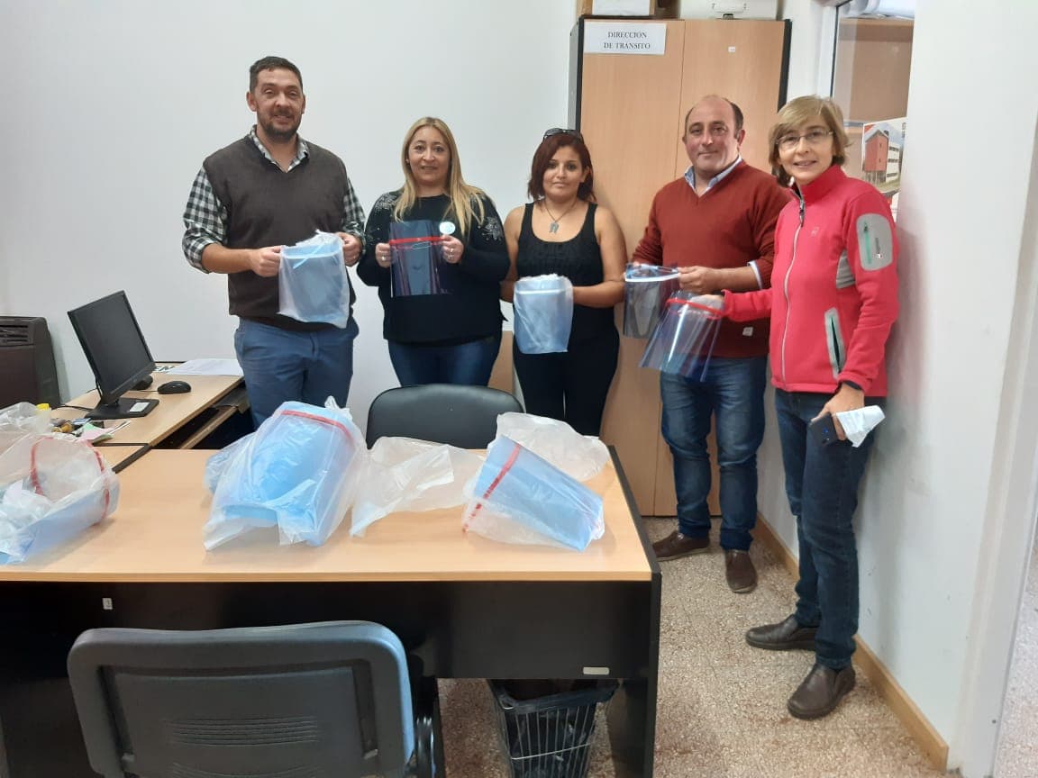 Escuela Técnica dona máscaras protectoras a organismos de la Municipalidad de Patagones