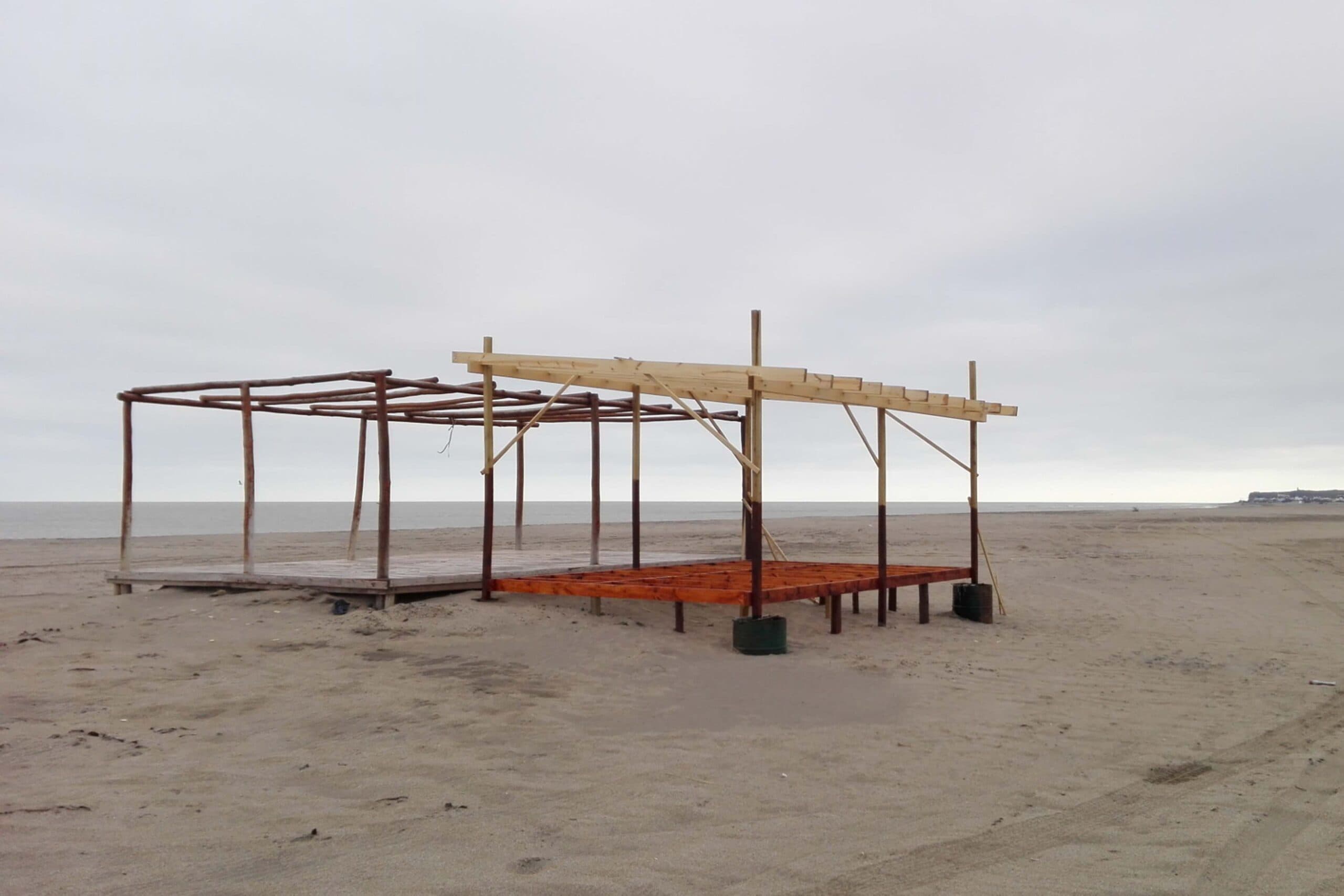 Se construye un parador para deportistas y jerarquizar los deportes de viento en El Cóndor