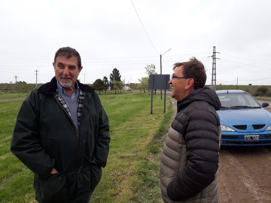 Evaluaron la obra de cordón cuneta en el Parque Industrial de la capital provincial, la misma lleva un 44% de avance
