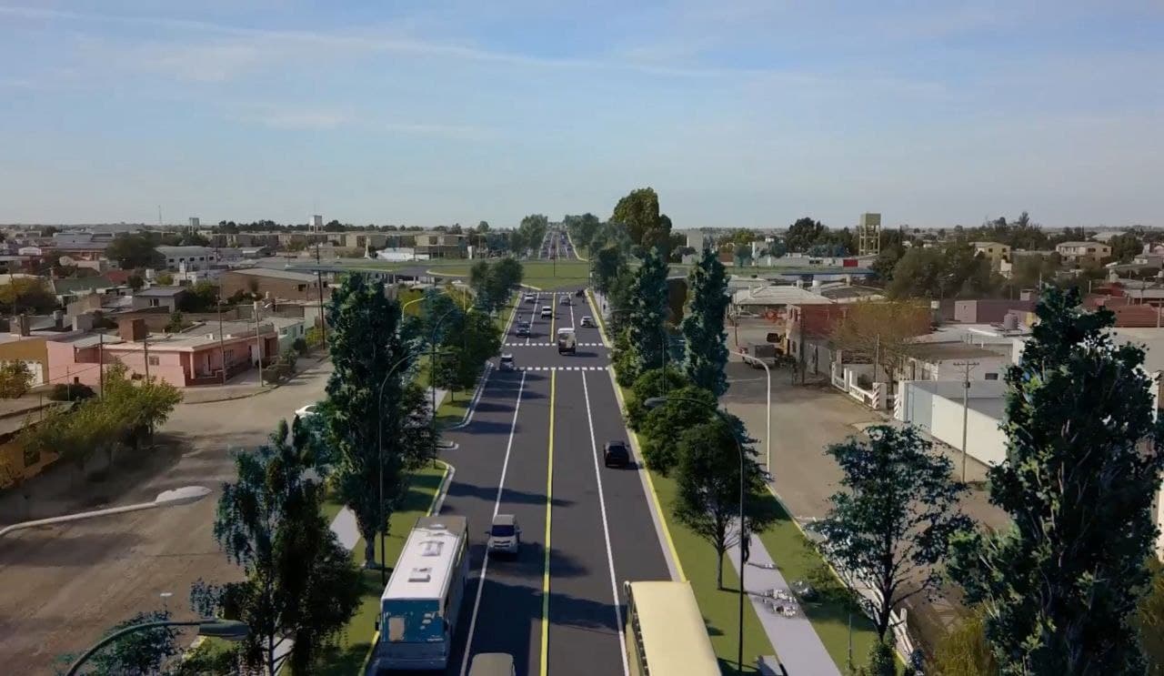 Se licitó el ensanchamiento de la avenida Perón